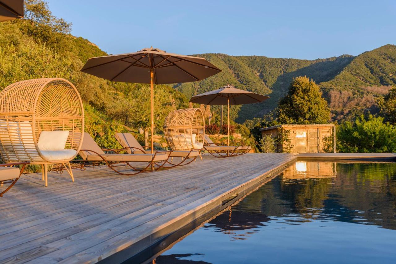 Terre De Maquis, Maison D'Hotes Vue Mer Corse Sari-D'orcino Exterior foto