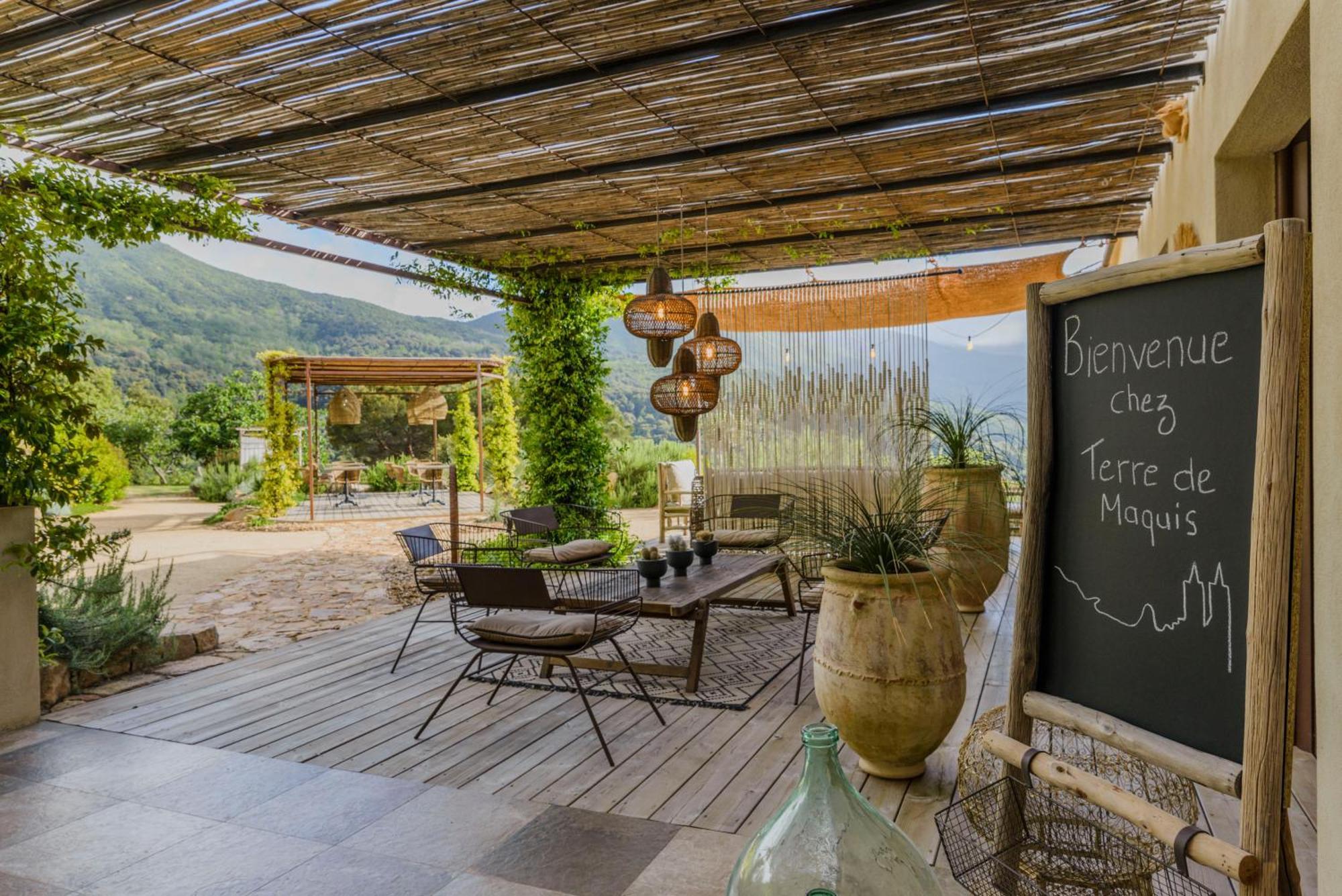Terre De Maquis, Maison D'Hotes Vue Mer Corse Sari-D'orcino Exterior foto