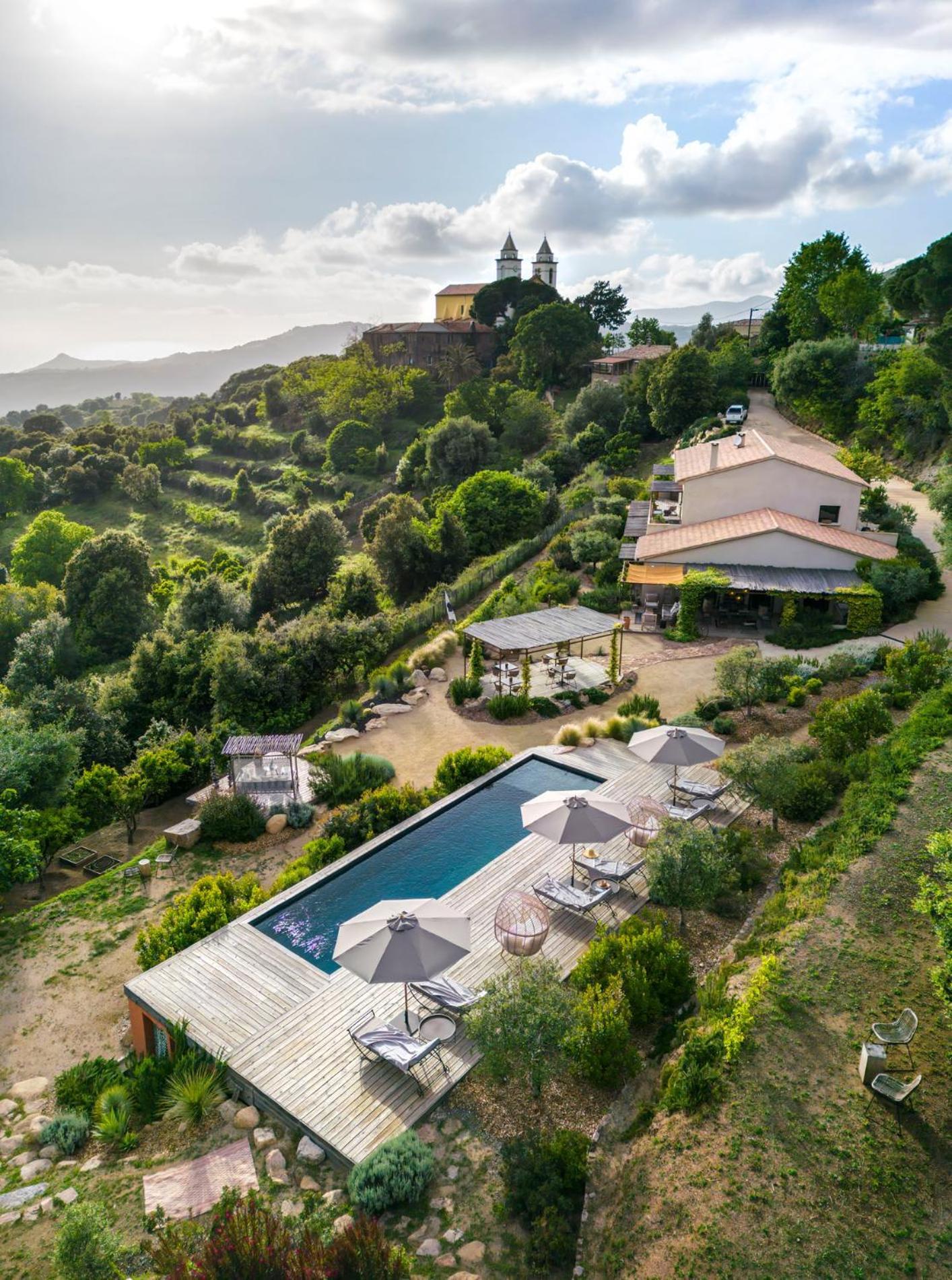 Terre De Maquis, Maison D'Hotes Vue Mer Corse Sari-D'orcino Exterior foto